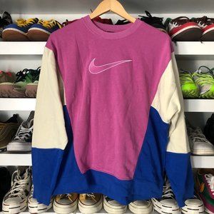 NIKE Sportswear Color Block Crewneck Sweatshirt